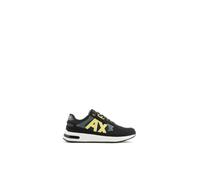 Armani Exchange - Nylon Micro-Suede Baskets - Homme - Chaussures - Noir - Taille: 40 EU