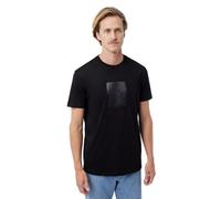 Armani Exchange One Block Up, Rubbered and Satin Logo T-Shirt, Noir, L Hommes