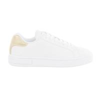 Armani Exchange - Panier en cuir blanc Geo AX - Homme - Chaussures - Blanc - Taille: 37 EU