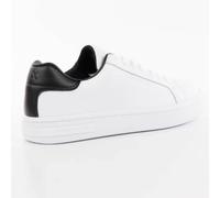 Armani Exchange - Panier urbain en cuir blanc - Femme - Chaussures - Blanc - Taille: 37 EU