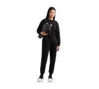 Armani Exchange Icon Project, Color Contrast Emboidered Logo Pantalon de survêtement, Noir, S Femmes