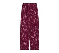 Armani Exchange - Pantalon large palazzo imprimé à taille haute - Femme - Pantalons - Rouge - Taille: 40 FR