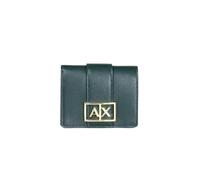 Armani Exchange - Petit portefeuille avec logo ASV - Femme - Accessoires - Vert - Taille: ONE Size