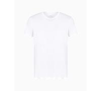 Armani Exchange Pima Small Logo T-Shirt, Blanc (White 1100), Medium Homme