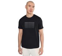 Armani Exchange Plain 3D Printed Front Logo T-Shirt, Bleu foncé, L Hommes