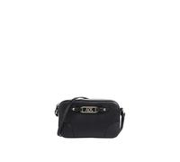 Armani Exchange Polly, Gold Logo Plate, Shoulder Strap, Zip Closure, Sac Messager Femmes, Noir