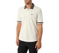 Armani Exchange Polo à col Rond Multicolore avec Logo brodé 3D pour Homme, Blanc, M