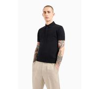 Armani Exchange - Polo en maille Homme - Détails contrastés - Noir Taille M