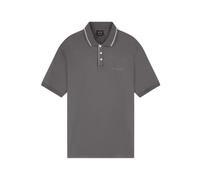 Armani Exchange - Polo coupe classique en jersey stretch - Homme - Tops - Gris - Taille: S