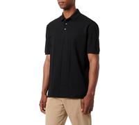 Armani Exchange Polo en Coton Jacquard avec Logo AX empilé, Noir, M Homme