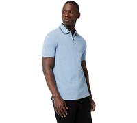 Armani Exchange Polo Urban à Manches Courtes et col zippé pour Homme, Bleu Jeans Clair, M