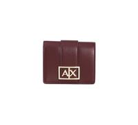 Armani Exchange Portefeuille bordeaux pour femme avec logo UNI