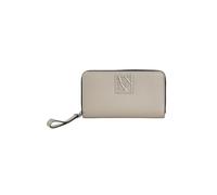 Armani Exchange Portefeuille couleur boue pour femme avec plaque logo UNI