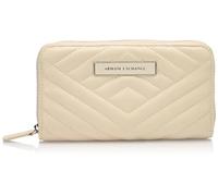 Armani Exchange Portefeuille de Voyage zippé Margareth avec Logo en métal pour Femme, Dusty, Taille Unique, Décontracté