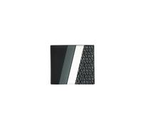 Armani Exchange Portefeuille noir pour homme avec inserts géométriques et logo UNI, Black - Green, Taglia Unica