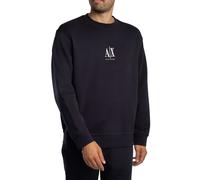 Armani Exchange Pour des hommes Sweat-shirt avec logo central brodé, Bleu
