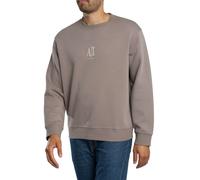 Armani Exchange Pour des hommes Sweat-shirt avec logo central brodé, Gris