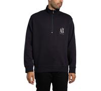 Armani Exchange Pour des hommes Sweat-shirt zippé 1/4 avec logo sur la poitrine,