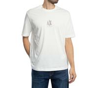 Armani Exchange Pour des hommes T-shirt à logo central, blanc