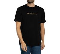 Armani Exchange Pour des hommes T-shirt à logo central, Noir