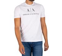 Armani Exchange Pour des hommes T-shirt à logo imprimé, blanc