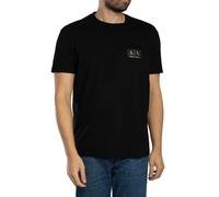 Armani Exchange Pour des hommes T-shirt avec logo sur la poitrine, Noir