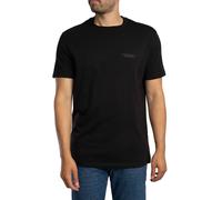 Armani Exchange Pour des hommes T-shirt de marque sur la poitrine, Noir