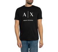 Armani Exchange Pour des hommes T-shirt slim à grand logo, Noir