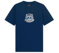 Armani Exchange Printed Vintage Front Logo T-Shirt, Robe Bleue, M Hommes