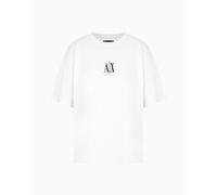 Armani Exchange Projet icône pour Femme, Logo brodé sur Le Devant, t-Shirt, Blanc, Taille XL, Blanc (Optic White), XL