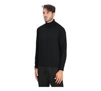 Armani Exchange, Femme, Pulls, Noir, Taille: 42 FR Pull col roulé noir Essentiel Design minimal