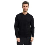 Armani Exchange - Pull jacquard à col rond - Homme - Pulls - Noir - Taille: S