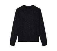 Armani Exchange - Pull ras du cou coupe classique - Femme - Pulls - Noir - Taille: 38 FR