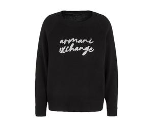 Armani Exchange - Pull ras du cou - Femme - Pulls - Noir - Taille: 36 FR