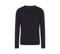 Armani Exchange - Pullover ASV en Jacquard à Carreaux - Homme - Pulls - Bleu - Taille: 2XL