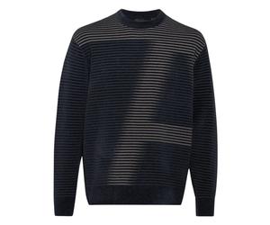 Armani Exchange - Pullover en Tricot Bleu Marine - Homme - Pulls - Bleu - Taille: XS