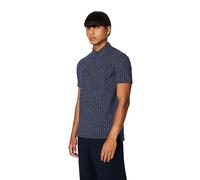 Armani Exchange Regular Fit Cotton Jersey All Over AX Logo Polo, Bleu Marine, XL Homme