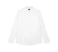 Armani Exchange - Regular Fit Linen Shirt - Homme - Chemises - Blanc - Taille: S