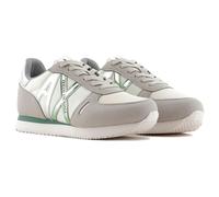 Armani Exchange Rio Side Logo, Basket Femme, Grey+D.Frosty Green,