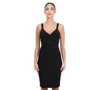 Armani Exchange Robe décontractée pour Femme, Essentiel, Criss-Cross, Noir, L