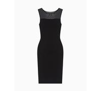 Armani Exchange Robe Moulante Icon pour Femme, Noir, Taille XS