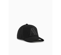 Armani Exchange Rubber Logo AX Cap Casquette De Baseball, Noir (Nero-Black 00020), Unique (Taille Fabricant: TU) Homme