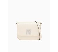 Armani Exchange Sac à bandoulière beige pour femme avec logo lettrage allover, beige, Taille unique