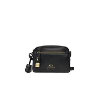 Armani Exchange Sac à bandoulière noir pour femme avec logo et cadenas, Noir , Taille unique