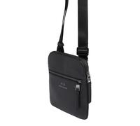 Armani Exchange Sac bandoulière noir, imitation de cuir, homme