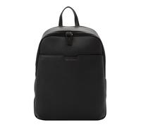Armani Exchange Sac à dos Alex – logo embossé, double zip argenté, noir, taille unique