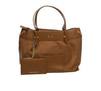 Armani Exchange - Sac shopping Mila ajouré - Femme - Sacs - Brun - Taille: ONE Size