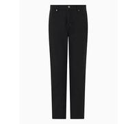 Armani Exchange Seven Magic Mountain, Coupe Cropped, Logo Patch, Jeans, Noir, 28, Jean Noir, 28