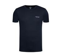 ARMANI EXCHANGE Short Sleeve Micro Milano/NY Logo T-Shirt, Bleu, Large Hommes