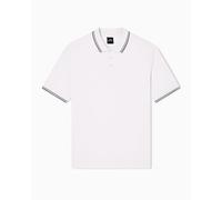 Armani Exchange Short Sleeve Side Logo Three-Button Collar Polo, Wind Chime, XL Homme